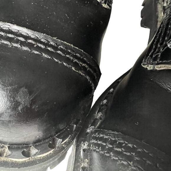 Original Gripfast Black Cap 6 Eye Steel Toe Leather Combat Boots Size 3.5 UK - Picture 5 of 14